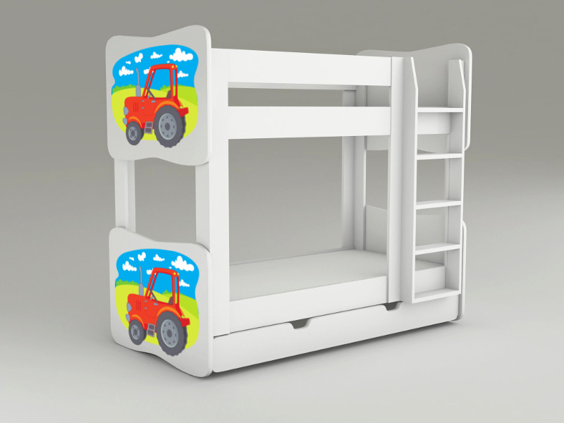 Becks poschodová posteľ Tractor